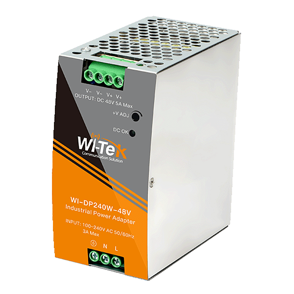 WI-TEK WI-DP240W-48V, промышленный блок питания