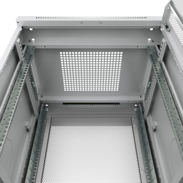 Cabeus, ND-05C-42U80/100, шкаф монтажный телекоммуникационный 19" 42U 800x1000x2055mm (ШхГхВ), цвет серый (RAL 7035) 