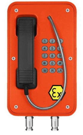 J&R JREX103-FK-SIP, взрывозащитный телефон (клавиатура, без крышки, PoE, без БП)
