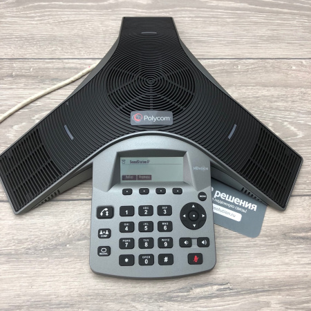 Polycom SoundStation Duo, гибридный конференц-телефон (аналог, sip) Polycom SoundStation Duo, гибридный конференц-телефон (аналог, sip)