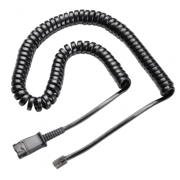 Plantronics U10P-S19 — витой шнур с QD для подключения профессиональных гарнитур к ТА Siemens Openstage 60 Plantronics U10P-S19 — витой шнур с QD для подключения профессиональных гарнитур к ТА Siemens Openstage 60
