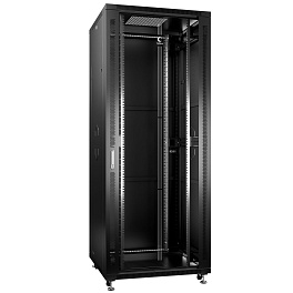 Cabeus, SH-05C-42U80/100-BK, шкаф монтажный телекоммуникационный 19" 42U 800x1000x2055mm (ШхГхВ), цвет черный (RAL 9004) 