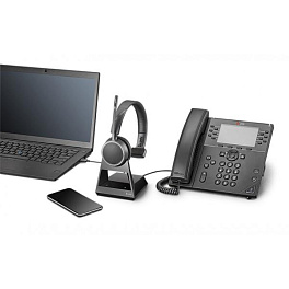 Plantronics Voyager 4210 Office-2, беспроводная гарнитура для стационарного телефона, ПК и мобильных устройств (Bluetooth, USB-A)