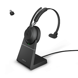 Гарнитура Jabra Evolve2 65, Link380c UC Mono Stand Black (26599-889-889)