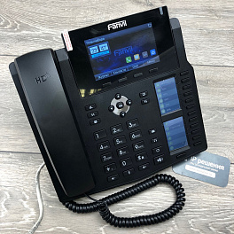 Fanvil X6, IP-телефон премиального класса, 6 SIP-аккаунтов, RJ9, PoE