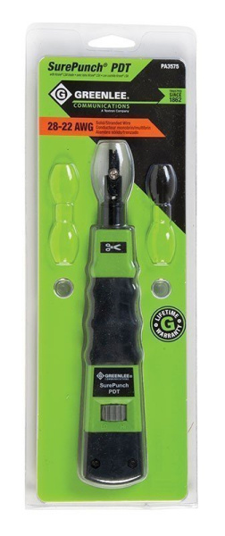 Greenlee SurePunch PDT (PT-3575) - ударный инструмент для расшивки кабеля на кросс с лезвием KRONE LSA Greenlee SurePunch PDT (PT-3575) - ударный инструмент для расшивки кабеля на кросс с лезвием KRONE LSA