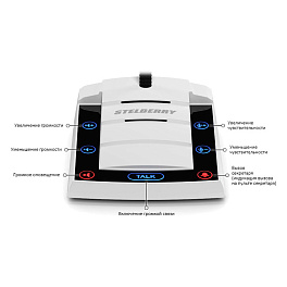 Stelberry D-600, белое цифровое переговорное устройство офисной связи "директор-секретарь" 