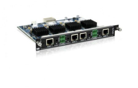Плата входная для модульного матричного коммутатора Digis MMA-I4-BT, 4K, x4 HDBT, x4 Стерео 3,5 мм, х4 RS232, EDID