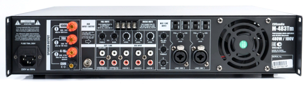 CVGaudio M-483Tm, микшер-усилитель с встроенным модулем источника сигнала CVGaudio M-483Tm, микшер-усилитель с встроенным модулем источника сигнала