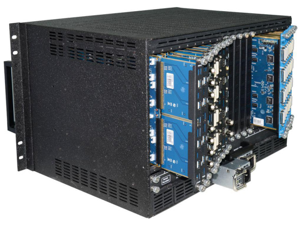 Универсальный видеопроцессор RGBlink X7 серии Venus с функциями масштабатора и коммутатора, 8 слотов для модулей ввода, 8 слотов для модулей вывода, два блока питания, 7UВидеопроцессоры производства США, Канады и Германии по дистрибьюторским ценам и миним Универсальный видеопроцессор RGBlink X7 серии Venus с функциями масштабатора и коммутатора, 8 слотов для модулей ввода, 8 слотов для модулей вывода, два блока питания, 7UВидеопроцессоры производства США, Канады и Германии по дистрибьюторским ценам и миним