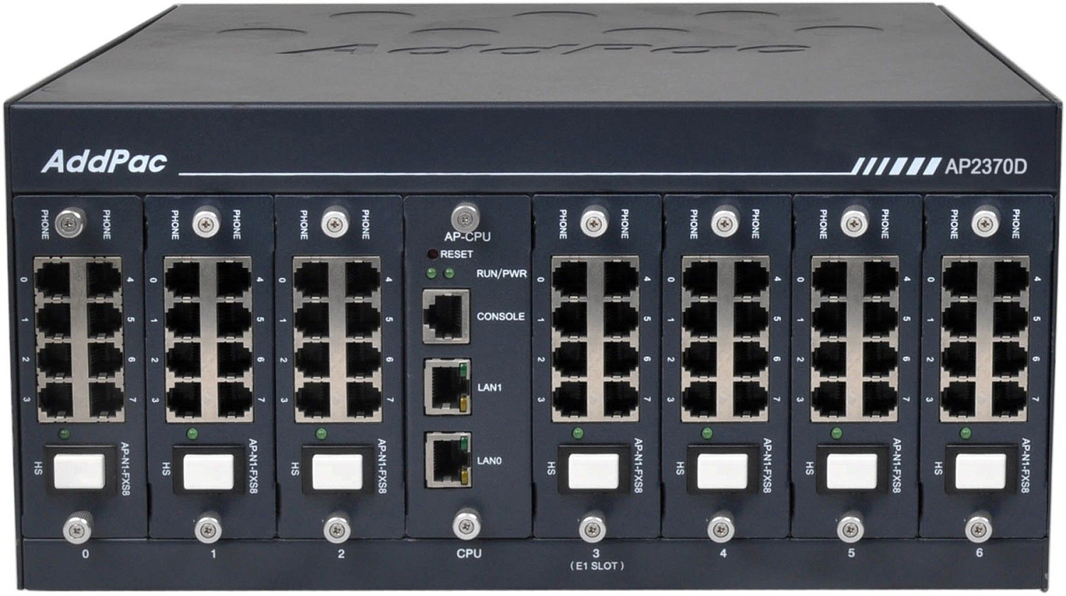 AP2370-56S Шлюз VoIP, 56 FXS, 2x10/100/1000T Eth