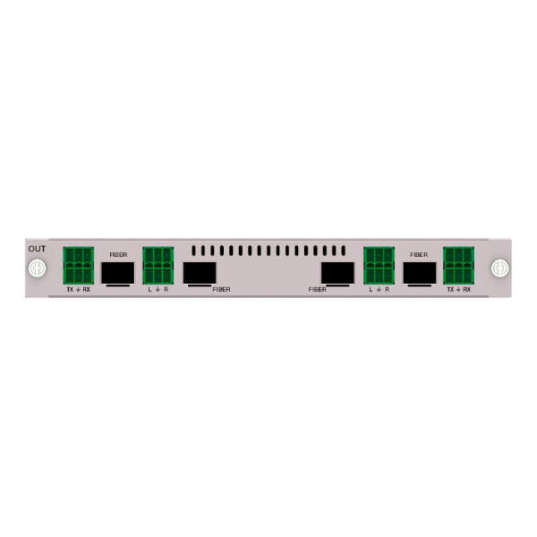 Prestel OC-4K4FIBER, 4-канальная плата выходов