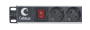 Cabeus, PDU-12P-2EU, блок евророзеток для 19" шкафов, 12 розеток, 16 A, выключатель, шнур 2м, алюминиевый корпус, немецкий стандарт Cabeus, PDU-12P-2EU, блок евророзеток для 19" шкафов, 12 розеток, 16 A, выключатель, шнур 2м, алюминиевый корпус, немецкий стандарт