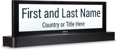 Электронная именная табличка с двусторонним информационным E-ink дисплеем