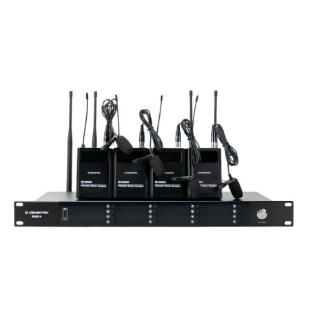 CleverMic RB14, радиосистема с 4 петличными микрофонами