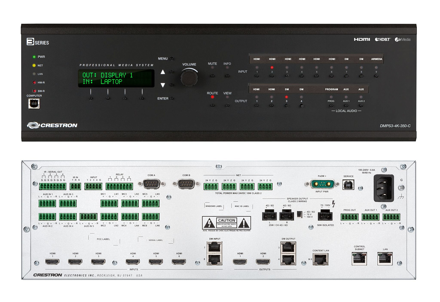 Crestron DMPS3-4K-350-C, презентационная система 3-series® 4k digitalmedia™ 350