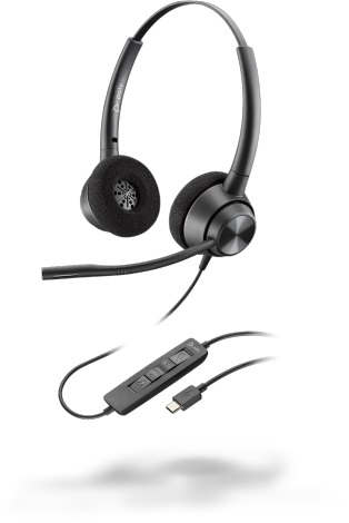 Poly EncorePro EP320 USB-C (214571-01), гарнитура для компьютера Poly EncorePro EP320 USB-C (214571-01), гарнитура для компьютера