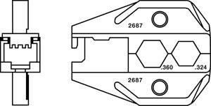 Матрица для 1300/8000  Combo RJ45  CATV "F"