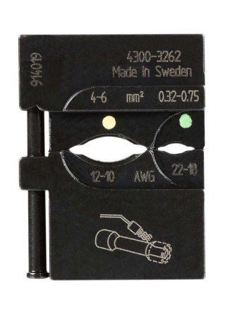 Матрица Pressmaster 4300-3262 для опрессовки соединительных трубок с термоусадкой на провод 0.32 - 6 мм2