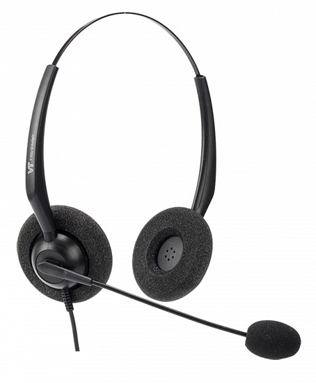 VT VT1000-D RJ9(03), проводная бинауральная головная гарнитура  VT VT1000-D RJ9(03), проводная бинауральная головная гарнитура