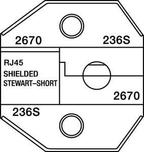 Матрица для 1300/8000  Stewart RJ45 STP Short