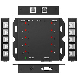 Qbic AC-210.Ex, хаб RS-232 для подключения 10 сенсоров/индикаторов занятости помещения