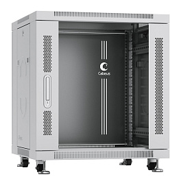 Cabeus, SH-05C-12U60/80, шкаф монтажный телекоммуникационный 19" 12U 600x800x730mm (ШхГхВ), цвет серый (RAL 7035)