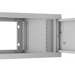 Cabeus, WSC-05D-4U55/45m, шкаф телекоммуникационный настенный 19" 4U, серия LIGHT разборный, дверь металл, цвет серый