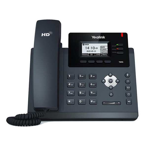 Yealink SIP-T40G  with PSU,  IP-телефон, HD звук, 3 SIP-аккаунта (с блоком питания в комплекте)