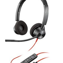 Poly Blackwire 3320 USB-A (213934-01) , проводная гарнитура для компьютера Poly Blackwire 3320 USB-A (213934-01) , проводная гарнитура для компьютера