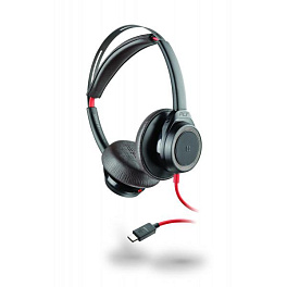 Plantronics BlackWire 7225, проводная гарнитура с активным шумоподавлением (USB C), чёрная Plantronics BlackWire 7225, проводная гарнитура с активным шумоподавлением (USB C), чёрная