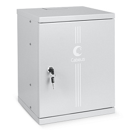 Cabeus, WSC-8Um, шкаф телекоммуникационный настенный 10" 8U 326x300x405mm (ШхГхВ) дверь металл