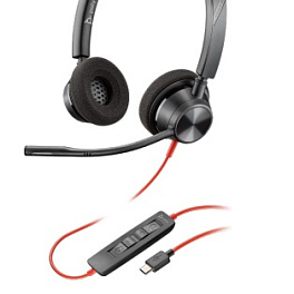 Poly Blackwire 3320 Microsoft USB-C (214013-01) , проводная гарнитура для компьютера Poly Blackwire 3320 Microsoft USB-C (214013-01) , проводная гарнитура для компьютера