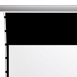Экран с электроприводом встраиваемый Kauber InCeiling Tensioned BT Cinema, 104" 16:9 Gray Pro, 129x230 см. дроп 70 см., длина корпуса 270 см.Встраиваемые проекционные экраны широко используются в помещениях с высокими подвесными потолками, как в комнатах 