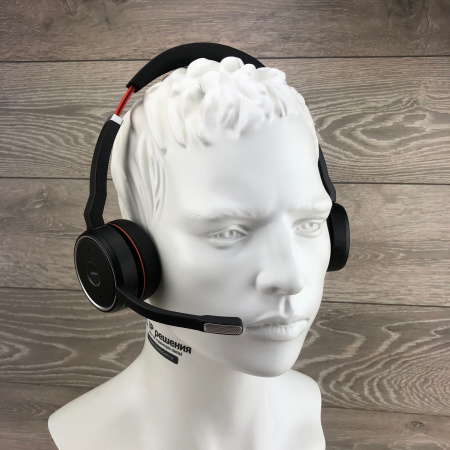 Jabra Evolve 75 UC Stereo (7599-838-199), Bluetooth стереогарнитура с зарядной подставкой Jabra Evolve 75 UC Stereo (7599-838-199), Bluetooth стереогарнитура с зарядной подставкой