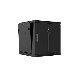 Cabeus, SH-05F-15U60/35m-BK, шкаф телекоммуникационный настенный 19" 15U 600x350x769mm (ШхГхВ) дверь металл, цвет черный (RAL 9004)