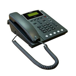 AP-IP90E IP-телефон (2x10/100 Fast Ethernet, FXO, LCD), черный, 1xFXO